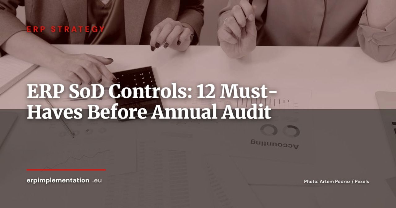 12 ERP SoD Controls to Implement Before Your Annual Audit