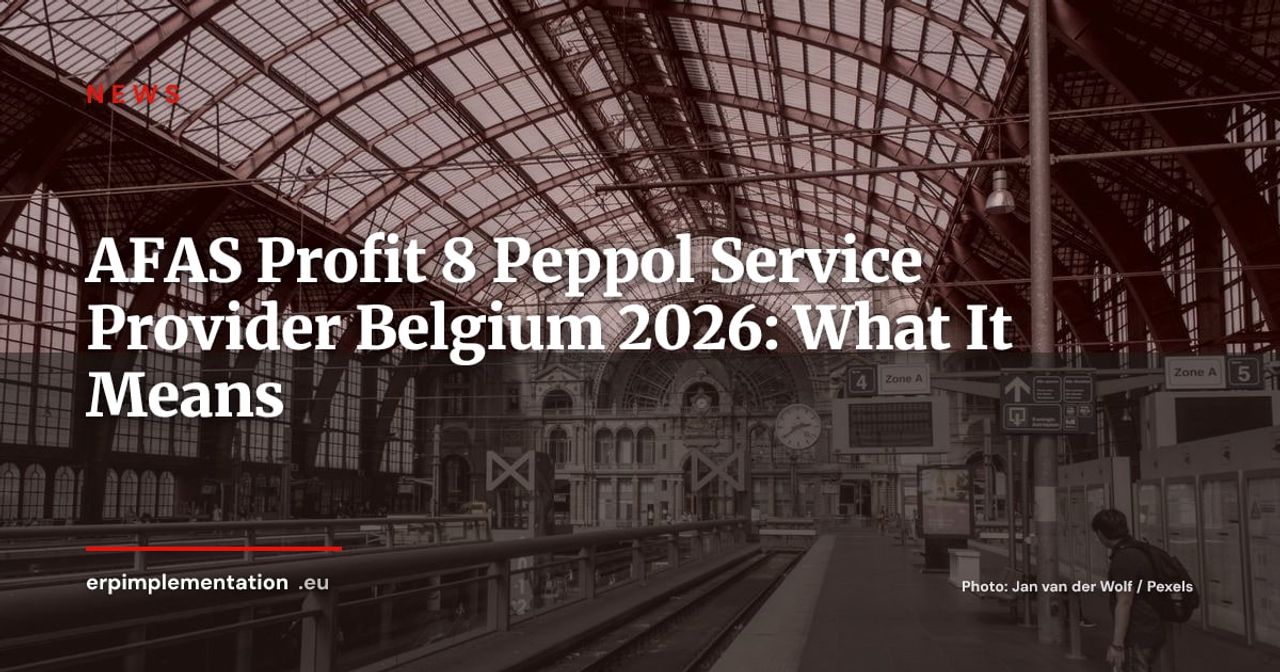 AFAS Profit 8 Becomes a Peppol Service Provider for Belgium