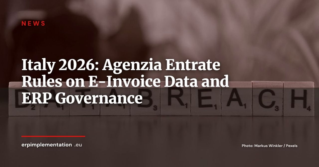 Agenzia Entrate: New Rules on E-Invoice Data Use in 2026