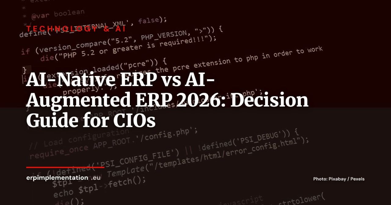 AI-Native ERP vs AI-Augmented ERP: 7 Decision Criteria for Mid-Market Companies in 2026