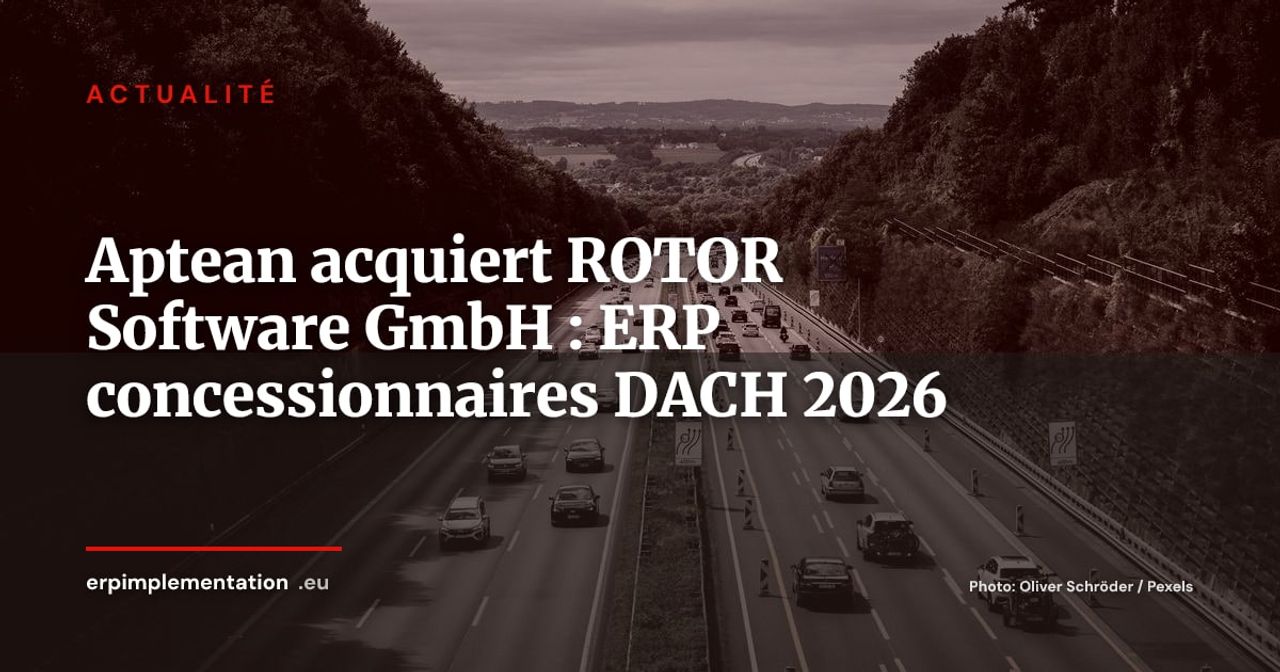 Aptean acquiert ROTOR Software GmbH : consolidation ERP dans les réseaux de distribution DACH