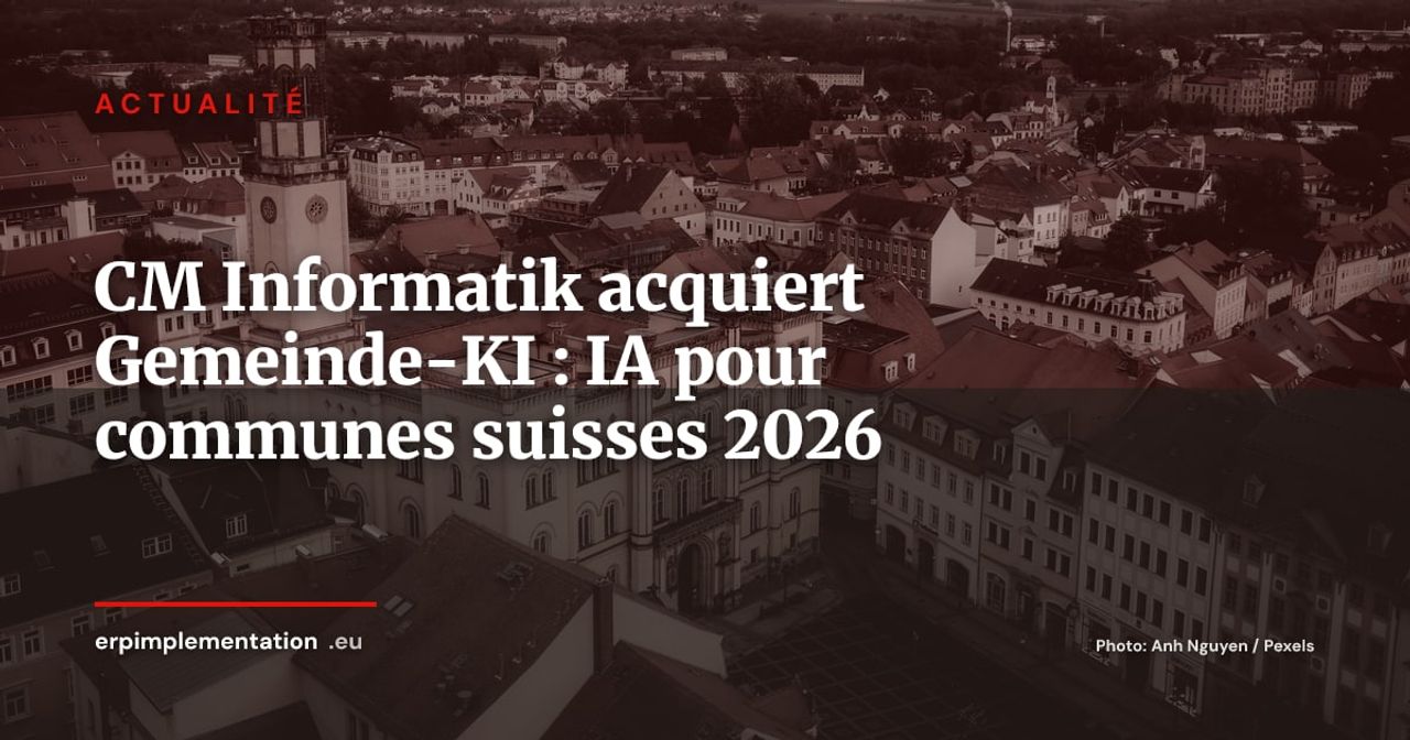 CM Informatik rachète Gemeinde-KI : l'IA verticale pour communes suisses se consolide