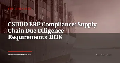 CSDDD Compliance: How Your ERP Must Track Supply Chain Due Diligence