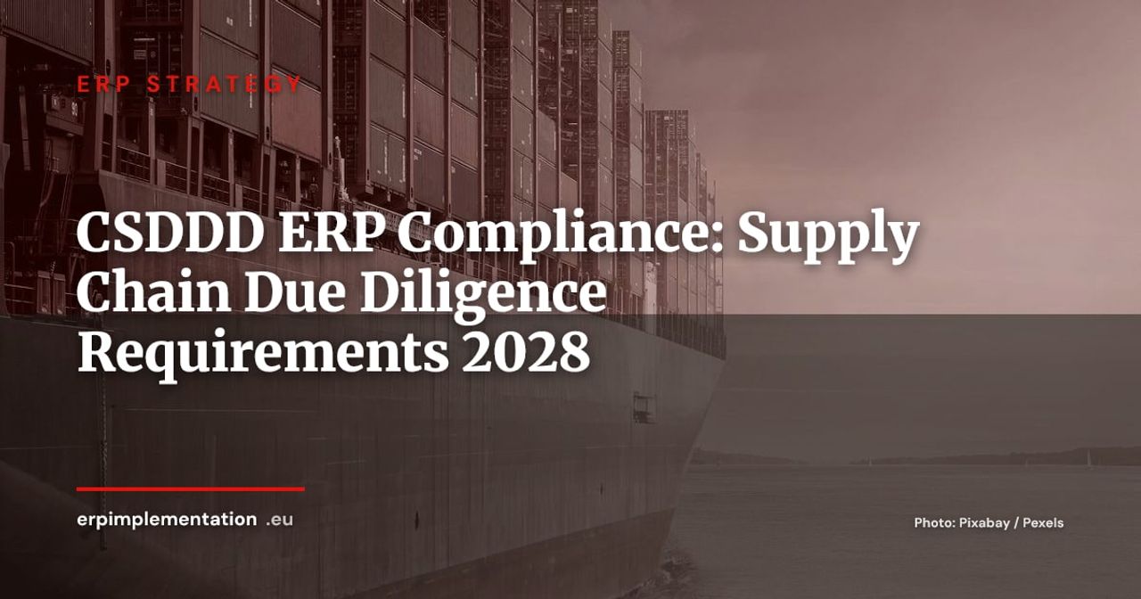 CSDDD Compliance: How Your ERP Must Track Supply Chain Due Diligence