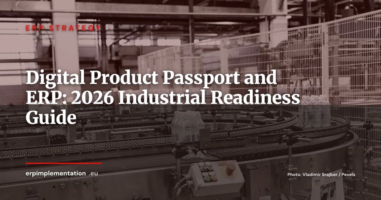 Digital Product Passport (DPP) and Industrial ERP: Operational Guide for 2026