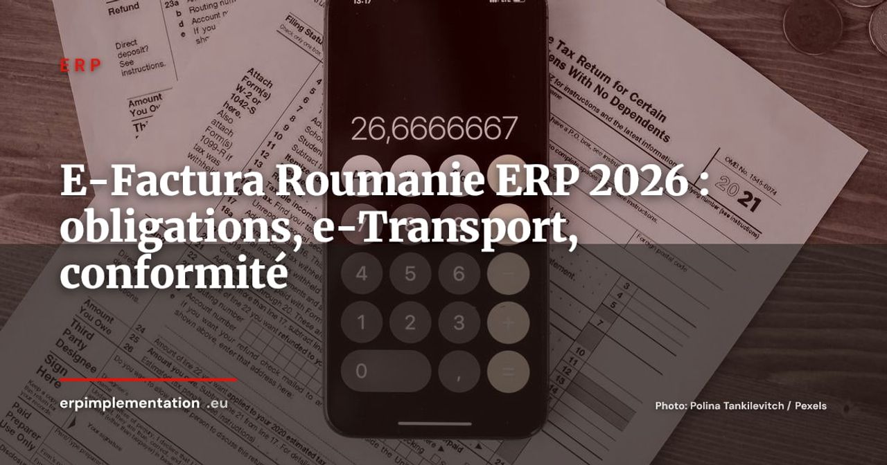 E-Factura et RO e-Transport : ce que les entreprises opérant en Roumanie doivent configurer dans leur ERP en 2026