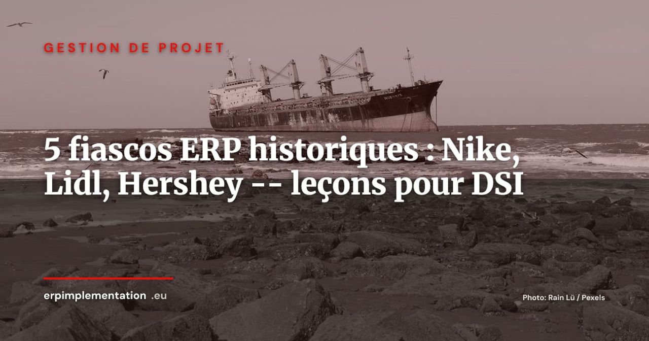 Les 5 échecs ERP les plus coûteux de l'histoire : analyse et leçons pour votre DSI
