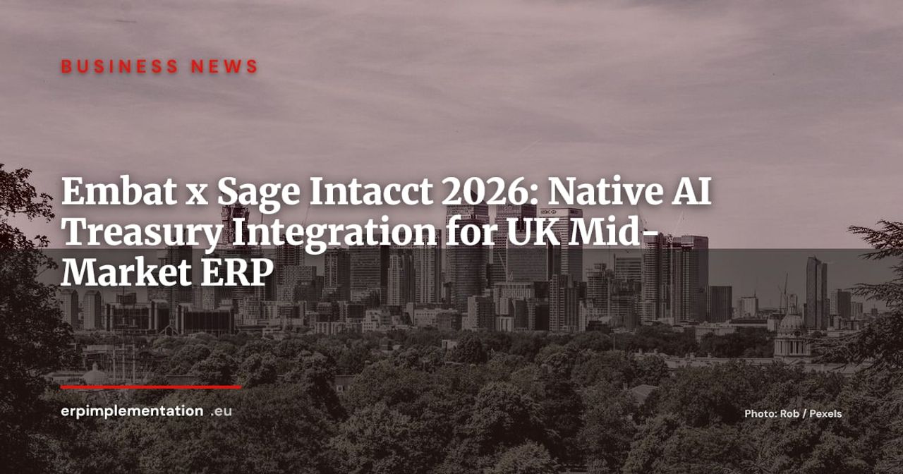 Embat x Sage Intacct: AI Treasury Management Arrives in the UK Mid-Market