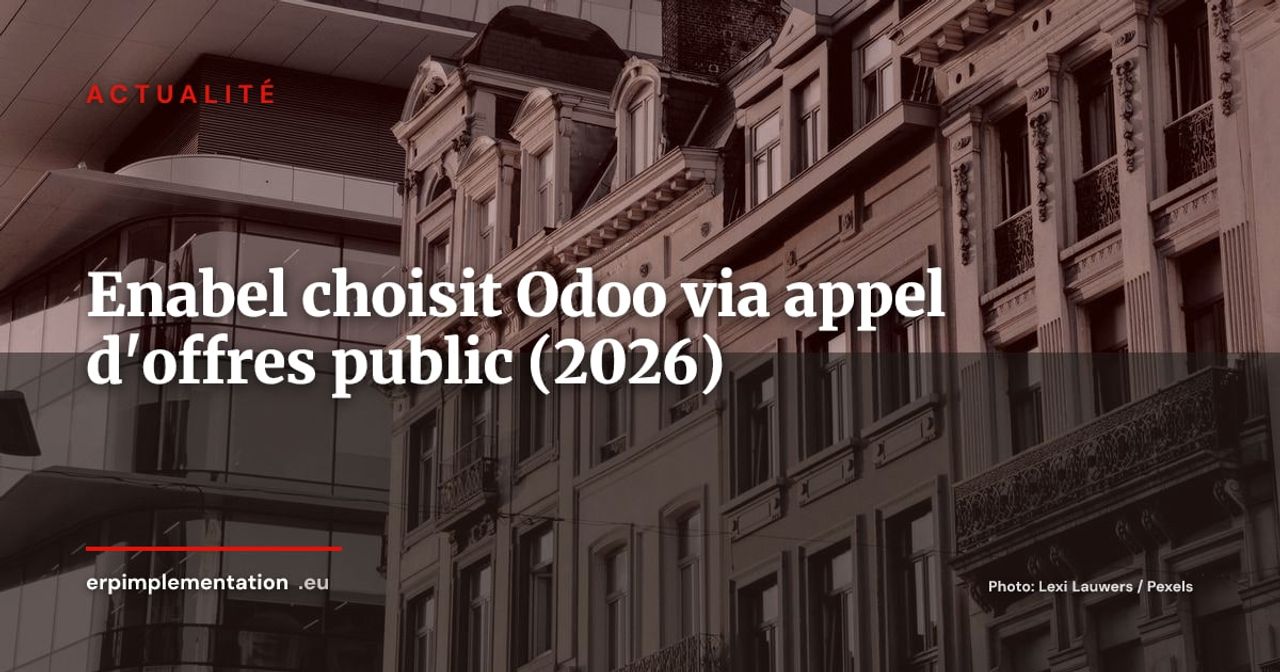Enabel choisit Odoo via appel d'offres public : partenariat 5 ans pour la coopération belge