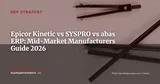 Epicor Kinetic vs SYSPRO vs abas ERP: Comparison for Discrete Manufacturers (Mid-Market 2026) — ERP Strategy