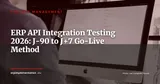 ERP API Integration Testing: Operational Playbook from J-90 to J+7 — Project Management