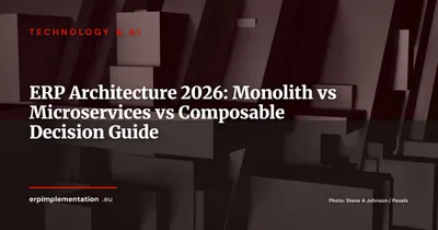 ERP Monolith, Microservices or Composable: The Architecture Decision Framework for 2026-2027