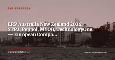 ERP in Australia and New Zealand 2026: STP2, Peppol ANBP, MYOB Acumatica and TechnologyOne