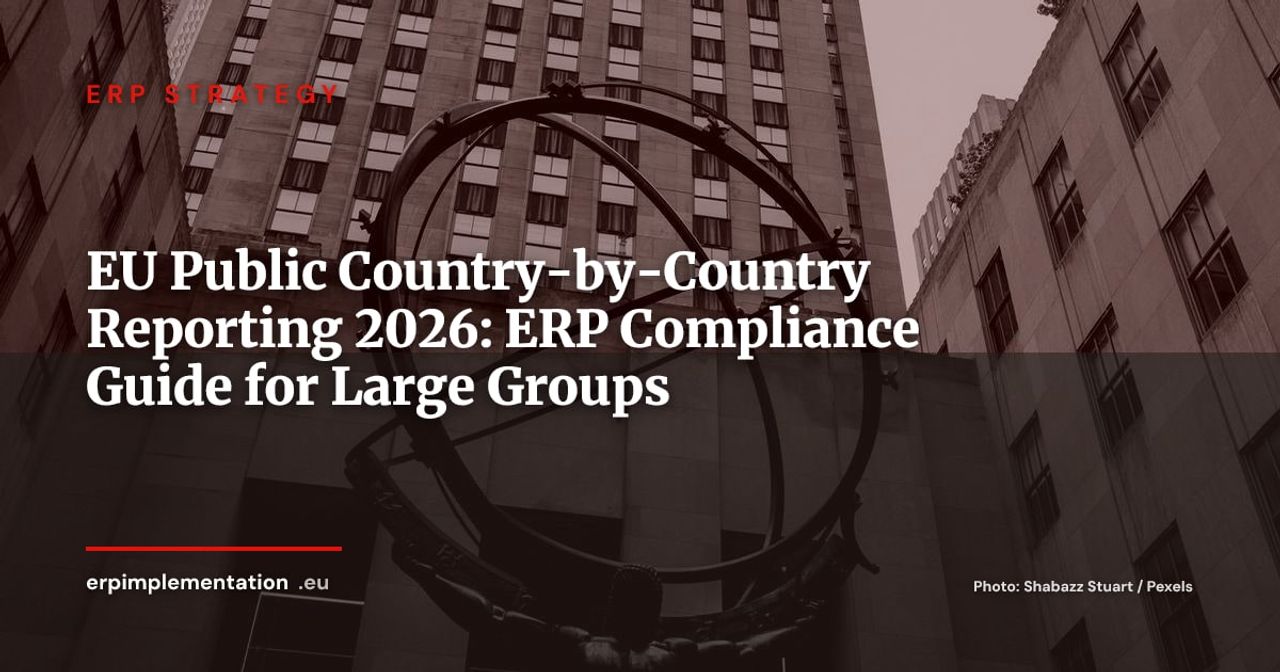 EU Public CbCR and ERP: 4 IT Workstreams for Groups Over €750M