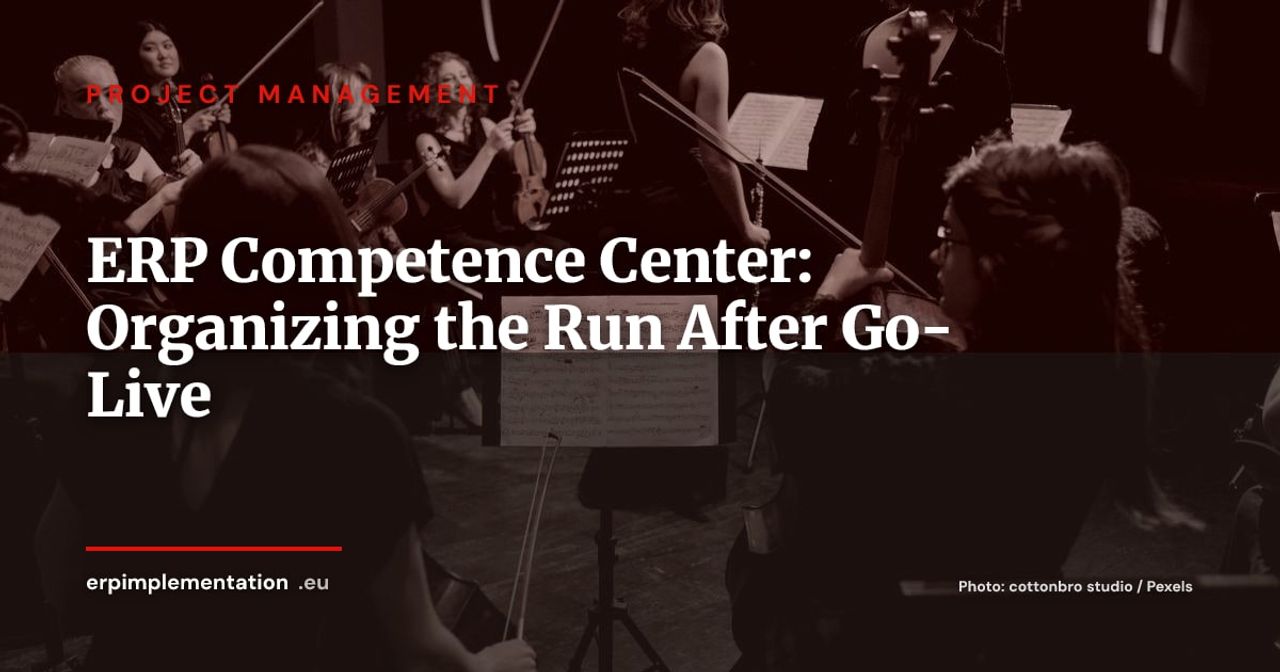ERP Competence Center: How to Organize the Run After Go-Live (Roles, FTEs, Governance)
