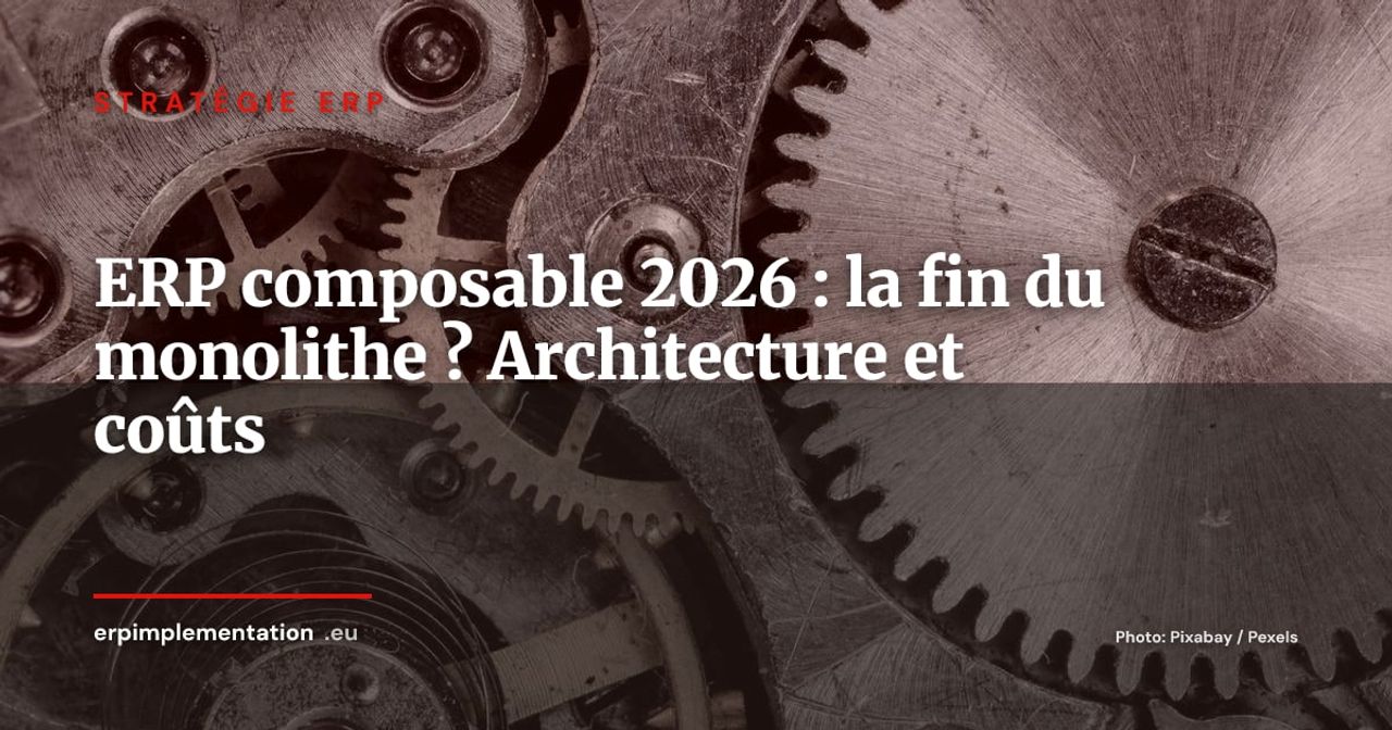 ERP composable : la fin du monolithe ? Architecture, coûts et conditions de réussite en 2026