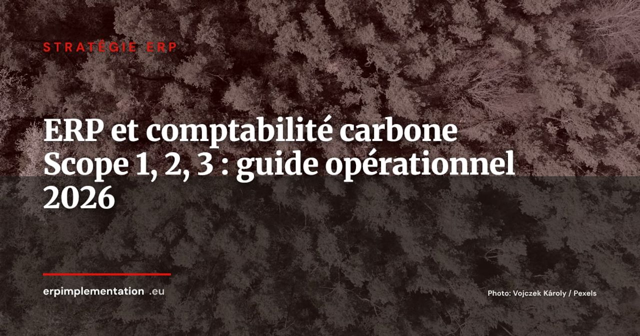 ERP et comptabilité carbone : comment calculer les émissions Scope 1, 2, 3 directement dans votre ERP