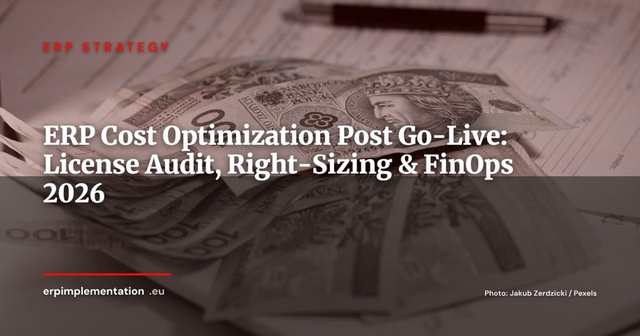 ERP Cost Optimization After Go-Live: License Audit, Module Rationalization and FinOps Governance