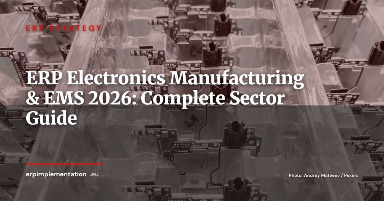 ERP for Electronics Manufacturing and EMS: 2026 Sector Guide