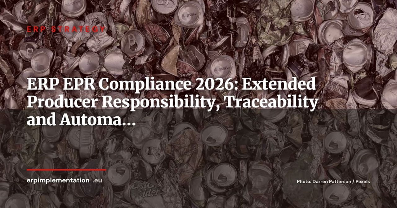 ERP and Extended Producer Responsibility 2026: Track, Report and Automate Your EPR Obligations
