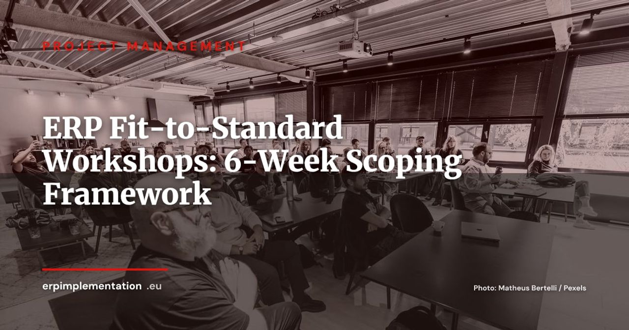 ERP Fit-to-Standard Workshops: 6-Week Operational Scoping Guide