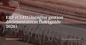 ERP et GED : intégrer gestion documentaire et flux métiers (le guide qui manquait)