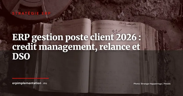 ERP et gestion du poste client en 2026 : credit management, relance automatisée et réduction du DSO — Stratégie ERP