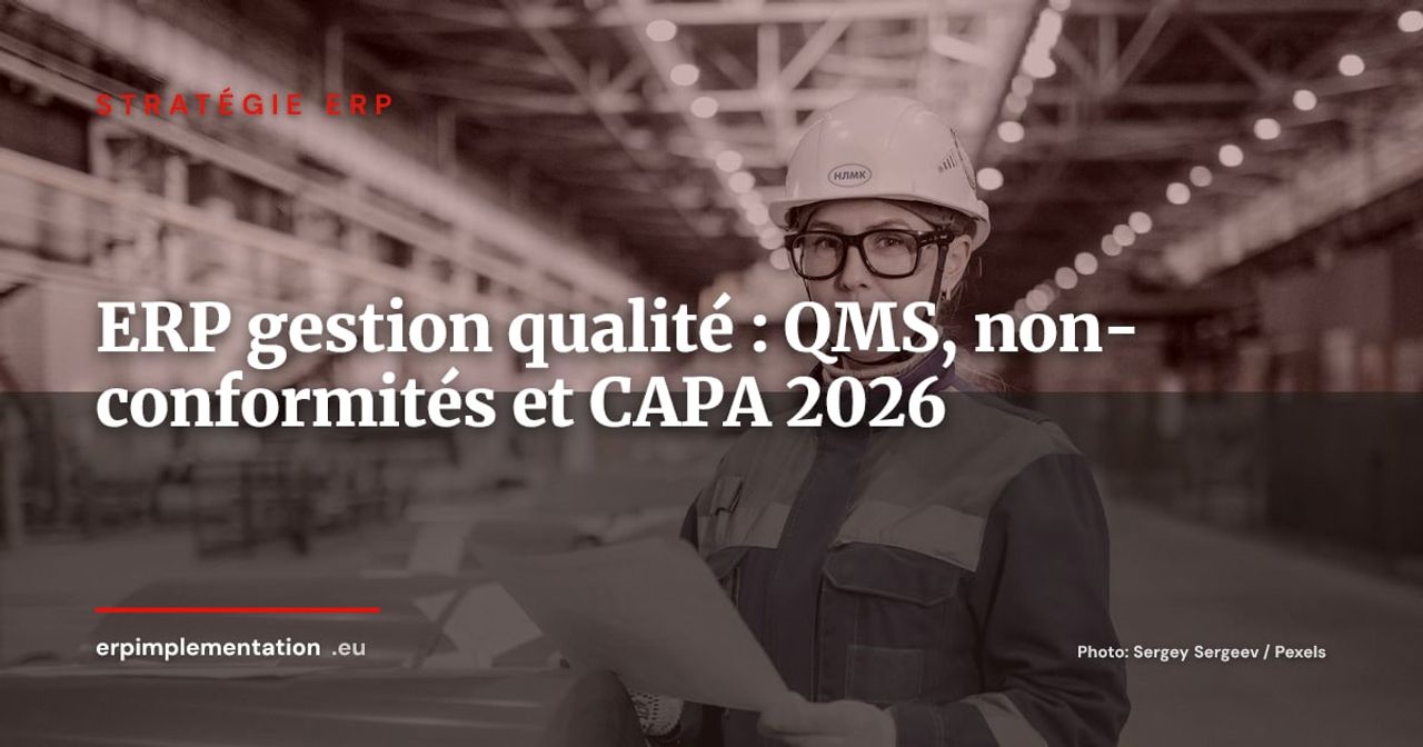 ERP et gestion de la qualité : intégrer QMS, non-conformités et CAPA dans votre système