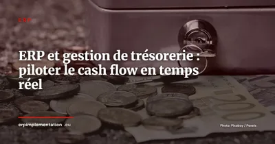 ERP et gestion de trésorerie : piloter le cash flow en temps réel
