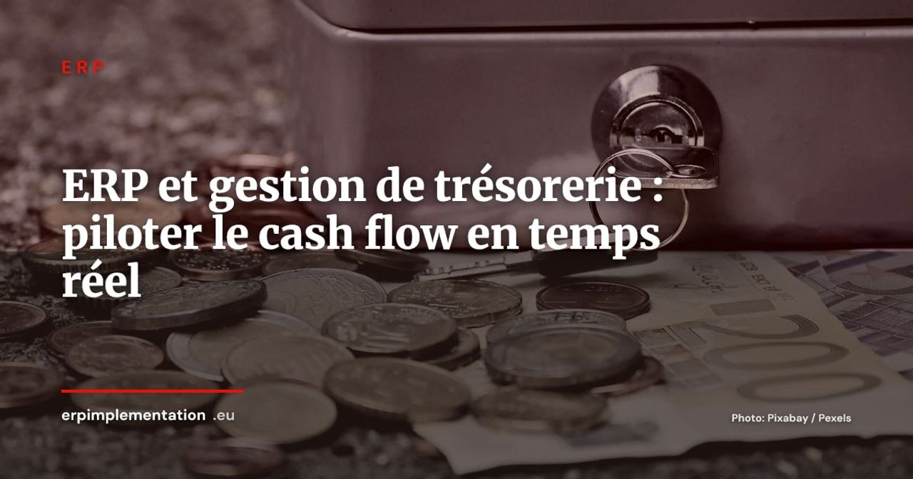 ERP et gestion de trésorerie : piloter le cash flow en temps réel