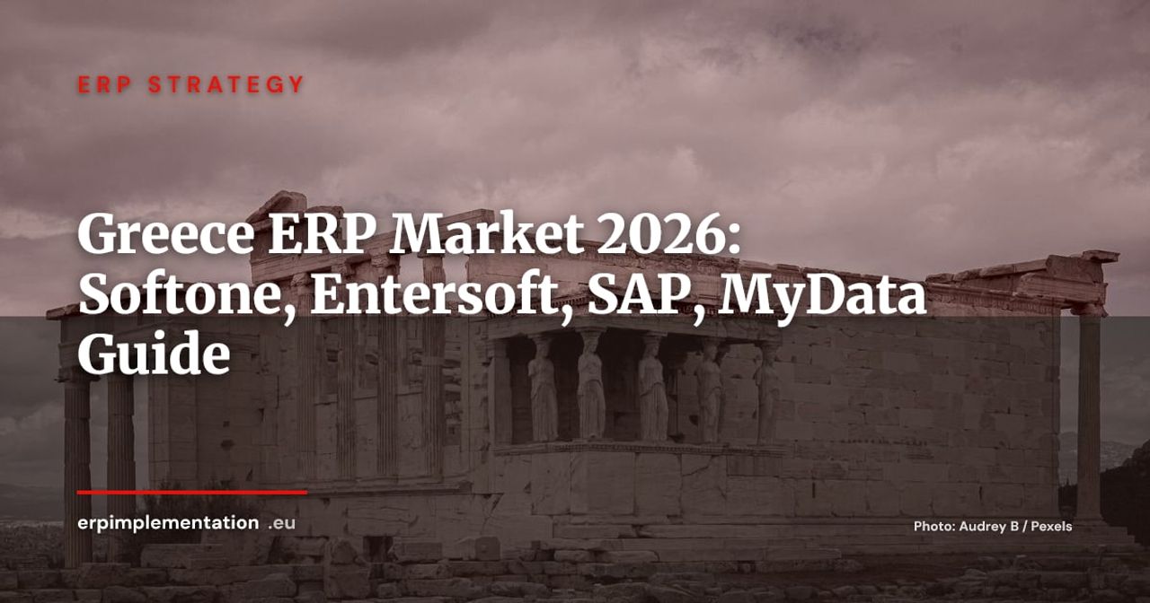 ERP Software in Greece 2026: Softone, Entersoft and International Players in a MyData-Regulated Market