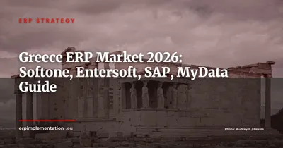 ERP Software in Greece 2026: Softone, Entersoft and International Players in a MyData-Regulated Market