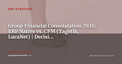 ERP and Group Financial Consolidation: Native Module or Dedicated CPM Tool?