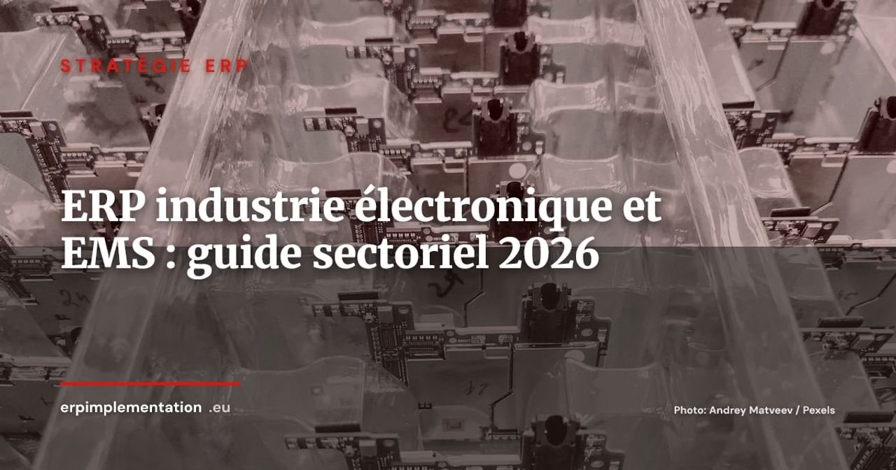ERP pour l'industrie électronique et les EMS : guide sectoriel 2026
