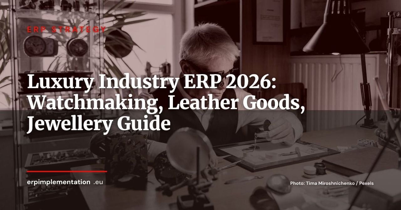 ERP for the Luxury Industry: Watchmaking, Leather Goods and Jewellery in 2026