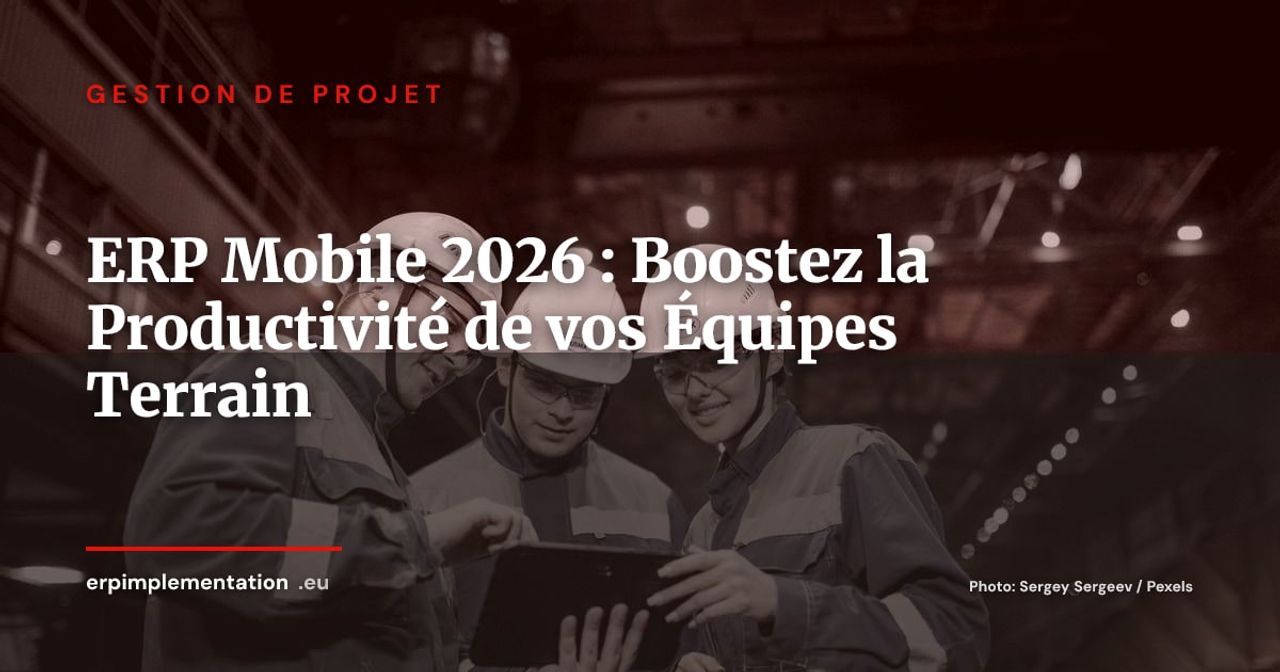 ERP mobile : pourquoi votre équipe terrain en a besoin