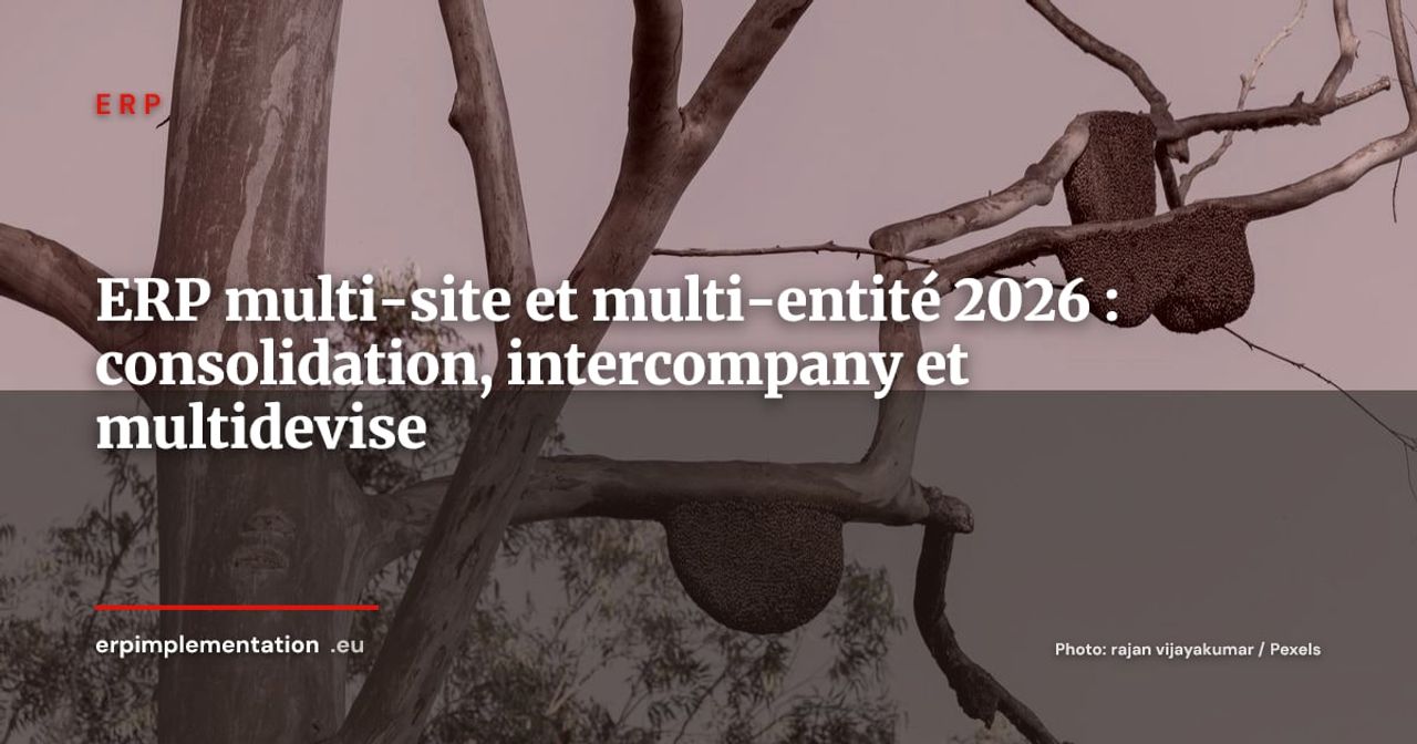 ERP multi-site et multi-entité, consolidation, intercompany et multidevise en 2026