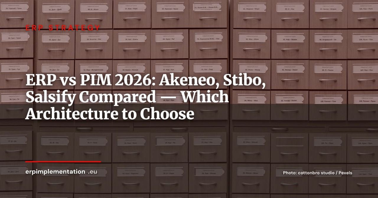 ERP Native vs Dedicated PIM: Akeneo, Stibo, Salsify — Which Architecture in 2026?