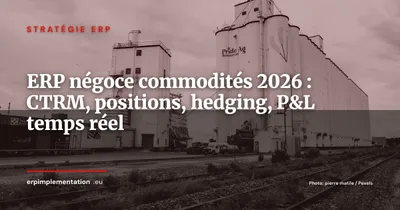 ERP pour le négoce de commodités en 2026 : CTRM, gestion des positions et hedging