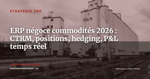 ERP pour le négoce de commodités en 2026 : CTRM, gestion des positions et hedging