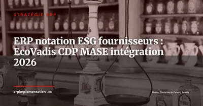 ERP et notation ESG fournisseurs : EcoVadis, CDP, MASE -- stratégie d'intégration 2026