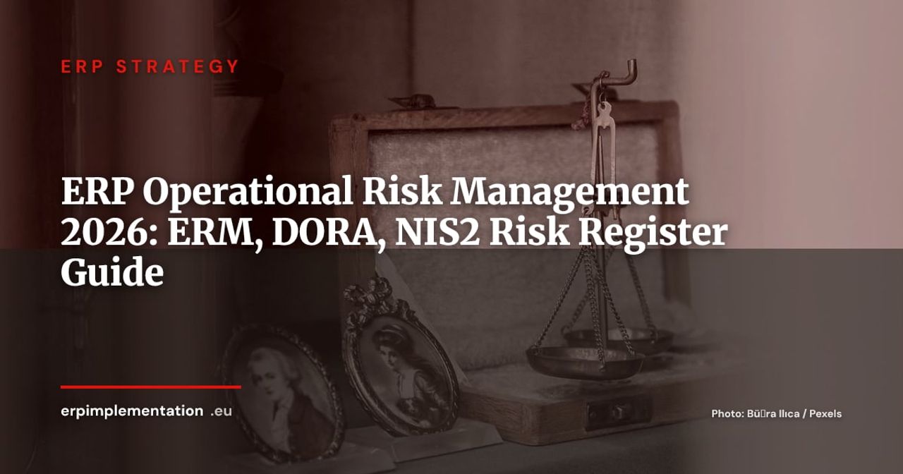 ERP and Operational Risk Management in 2026: ERM, DORA, NIS2 and the Risk Register