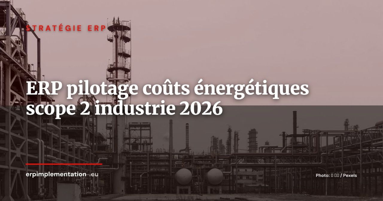 ERP et maîtrise des coûts énergétiques : comment les industriels pilotent leur scope 2 et réduisent leur facture énergie en 2026