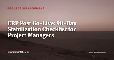 The First 90 Days After ERP Go-Live: Stabilization Checklist & Ramp-Up
