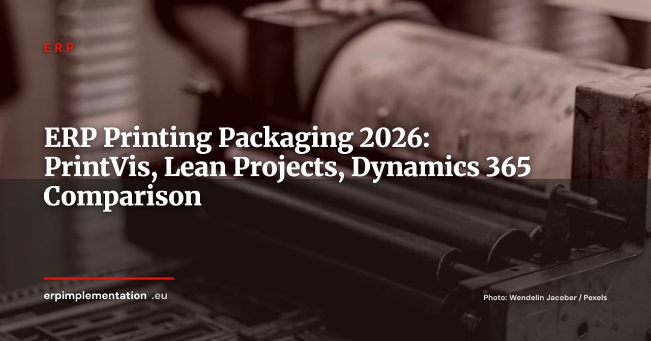 ERP for Printing and Packaging in 2026: PrintVis, Lean Projects, Divalto — Selection Guide