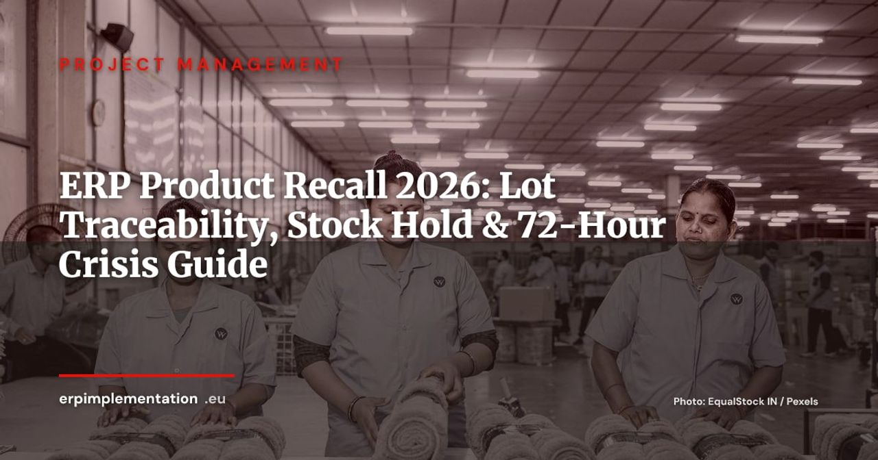 ERP and Product Recall: Managing a Crisis in 72 Hours with Lot Traceability