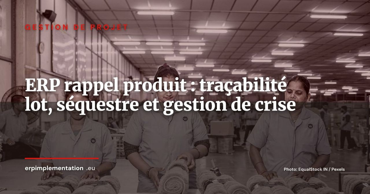 ERP et rappel produit : orchestrer une crise en 72 heures grâce à la traçabilité lot