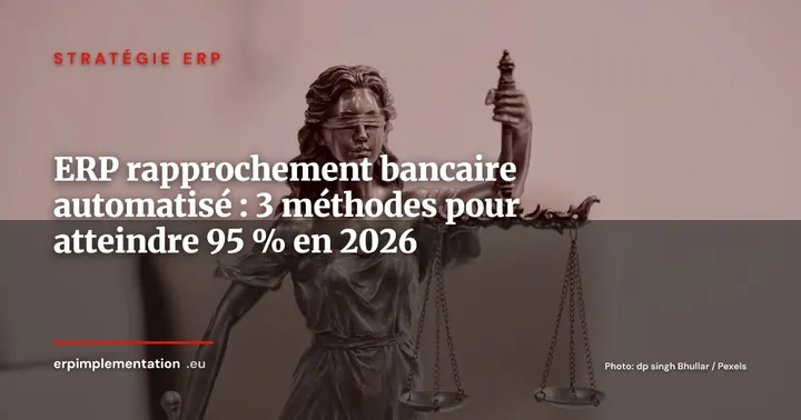 Rapprochement bancaire dans l'ERP : les 3 méthodes pour automatiser à 95 % en 2026 — Stratégie ERP