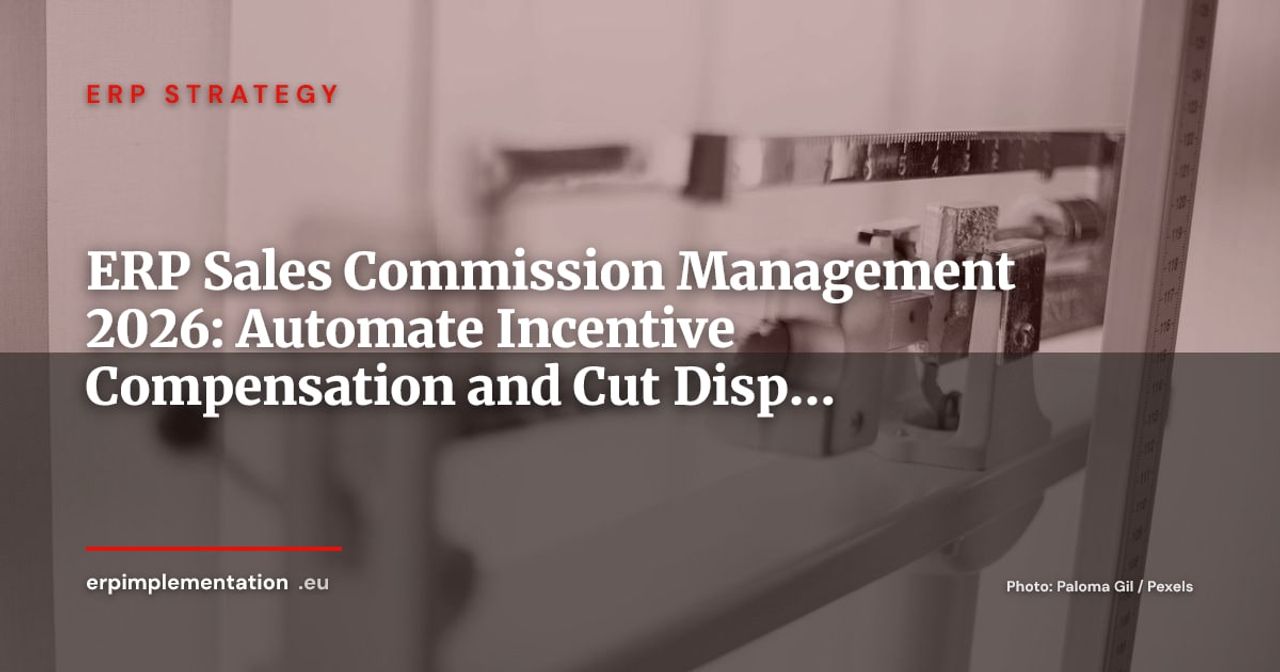 ERP and Sales Commission Management: Automate Calculations, Reduce Disputes in 2026