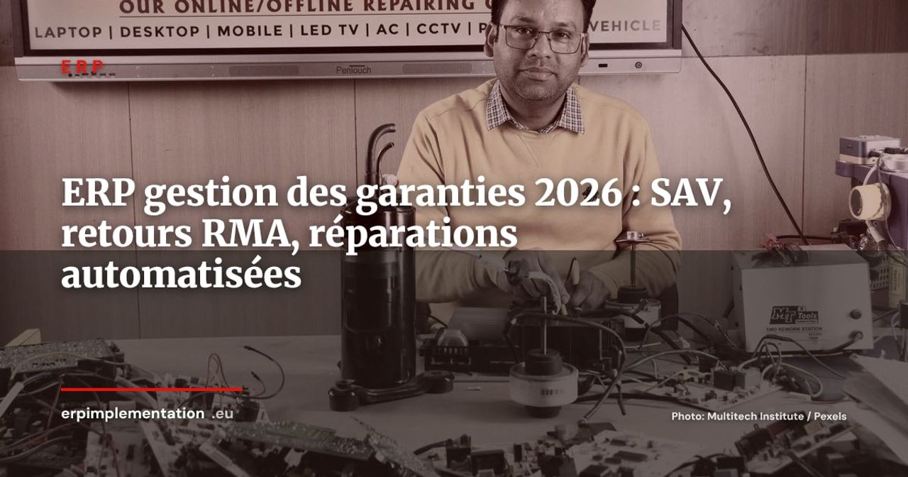 ERP et gestion des garanties : automatiser retours, réparations et réclamations SAV